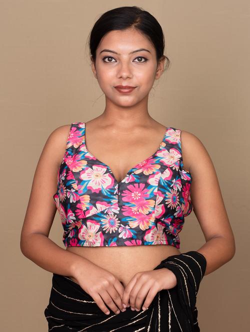 women black printed blouse - 21399816 - Standard Image - 0
