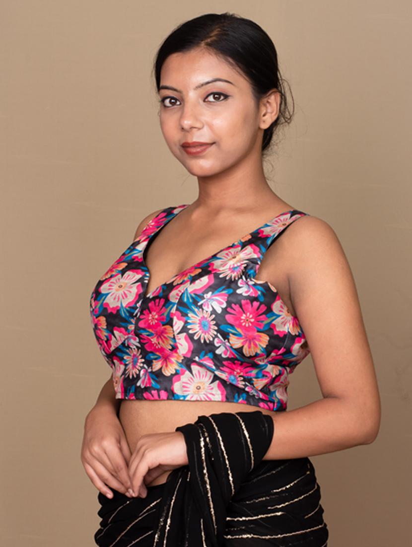 women black printed blouse - 21399816 - Standard Image - 1