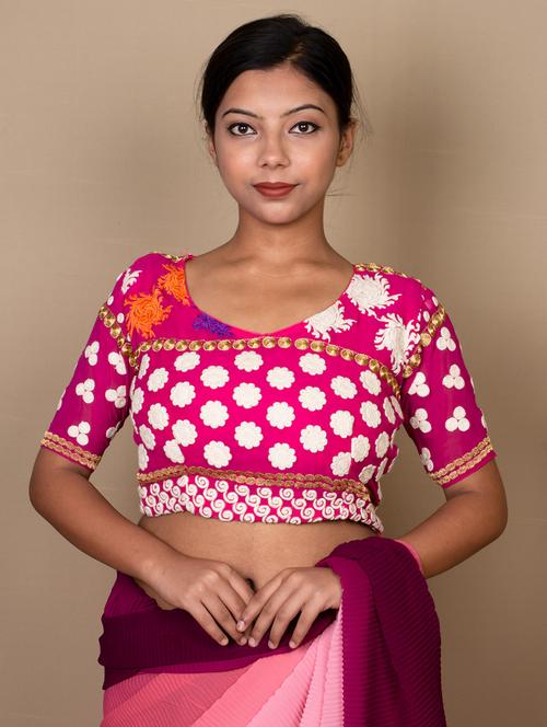 women pink printed blouse - 21399823 -  Standard Image - 0