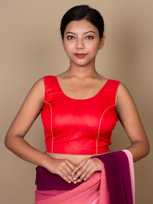 women red solid blouse - 21399824 - Standard Image - 0
