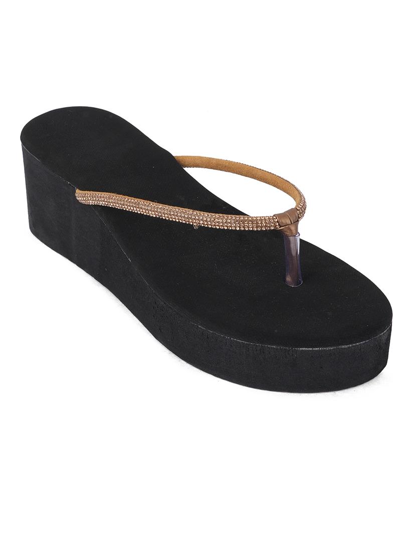 copper sequined platforms wedge - 21399836 -  Standard Image - 1