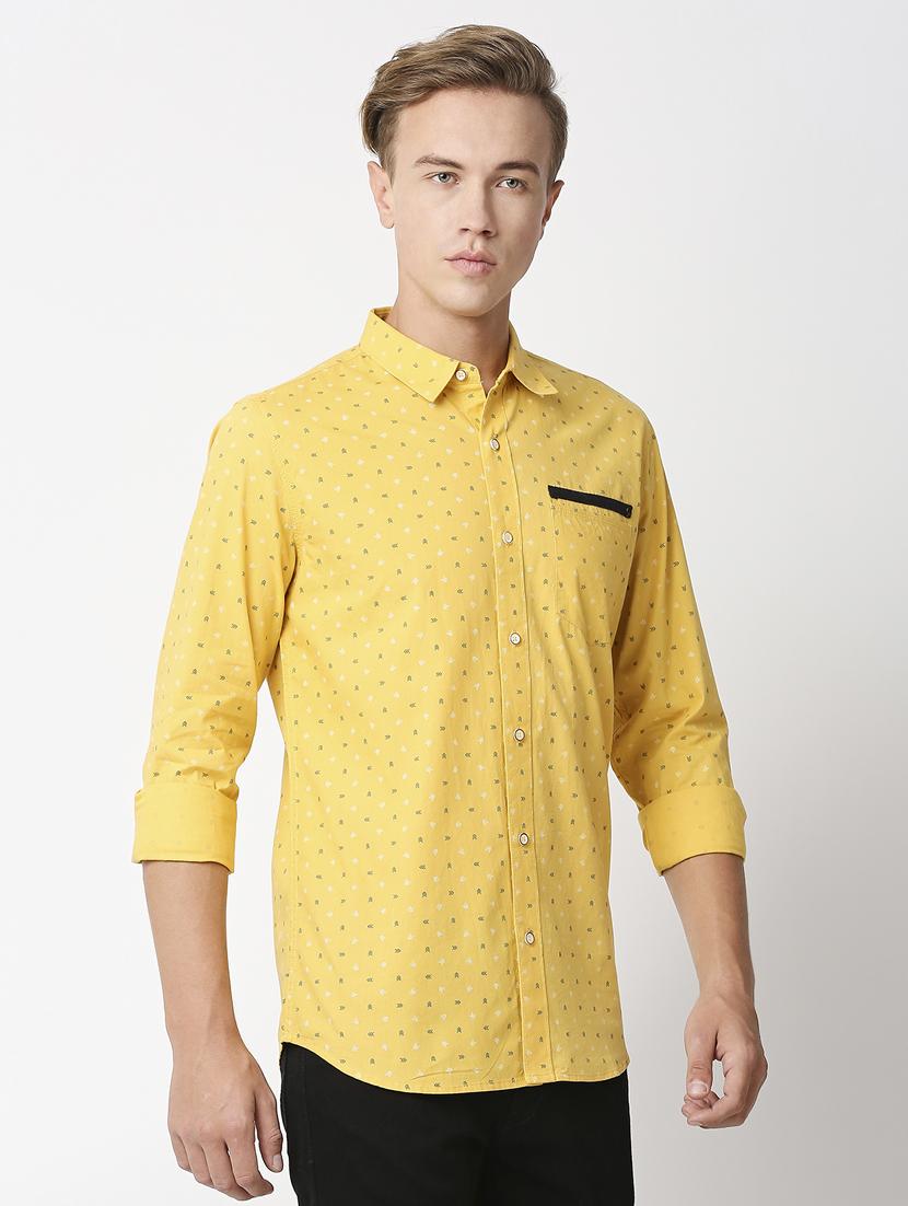 men printed long sleeved casual shirt - 21399979 - Standard Image - 1