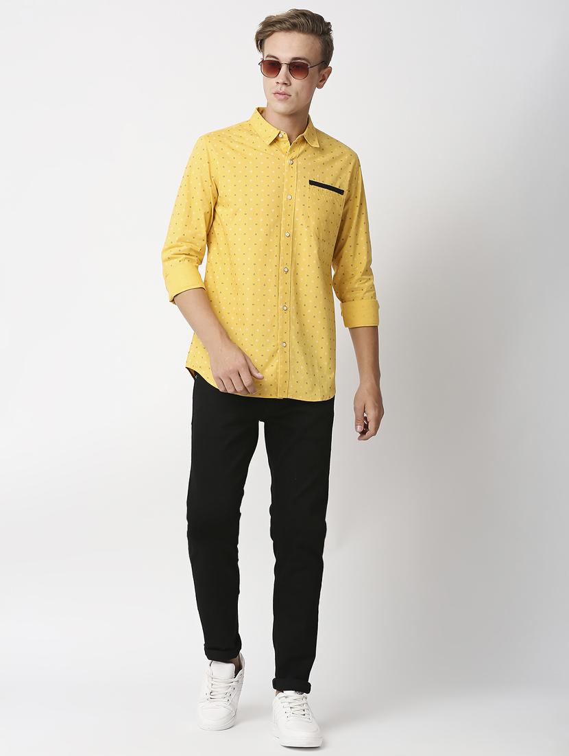 men printed long sleeved casual shirt - 21399979 - Standard Image - 4