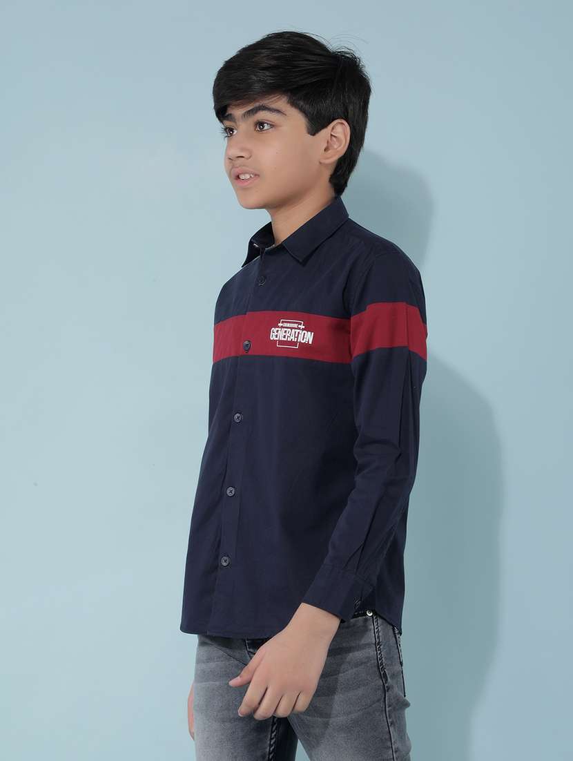 multicolored color block shirt - 21399997 -  Standard Image - 1