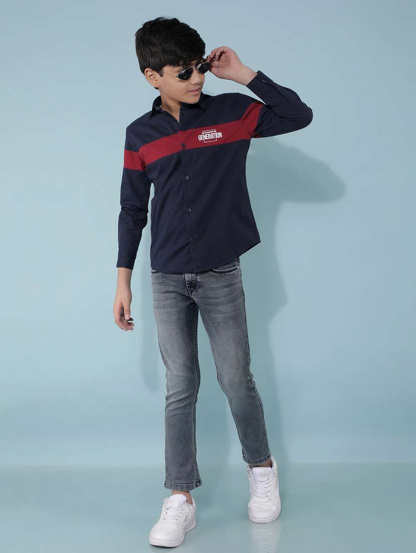 multicolored color block shirt - 21399997 -  Standard Image - 4