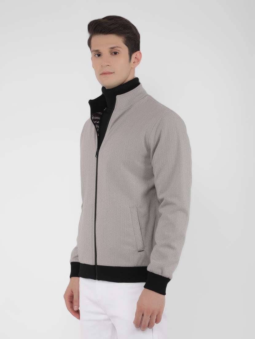 grey reversible casual jacket - 21400029 -  Standard Image - 1
