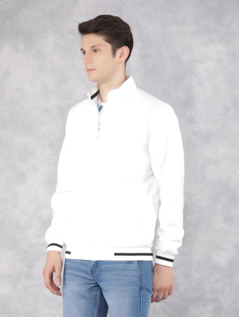 white solid casual jacket - 21400035 - Standard Image - 1