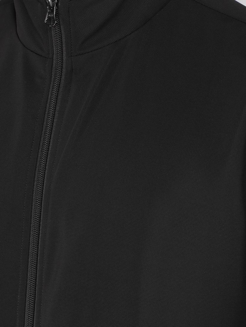 black solid casual jacket - 21400036 - Standard Image - 6