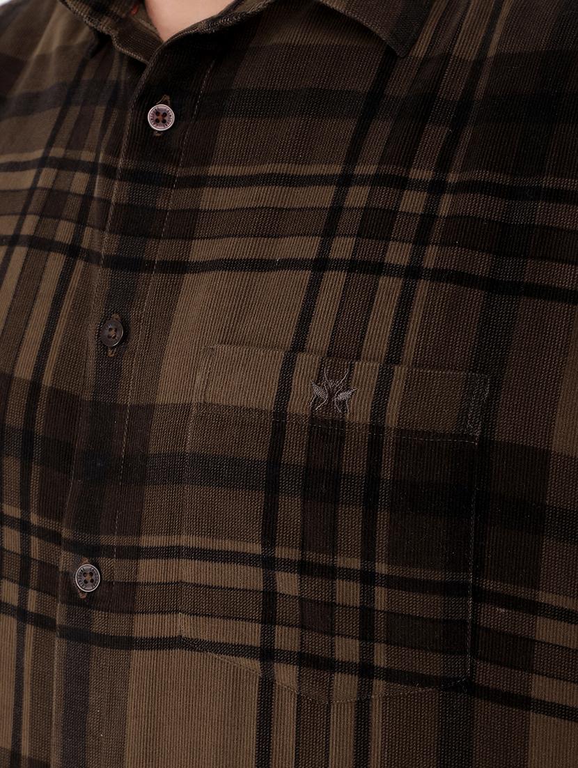 men checkered cotton casual shirt - 21400053 - Standard Image - 6