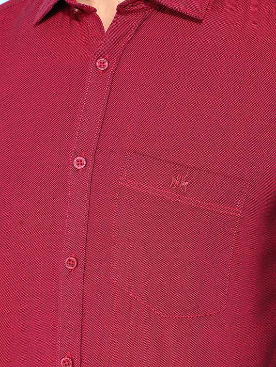 men solid long sleeve casual shirt - 21400073 -  Standard Image - 6