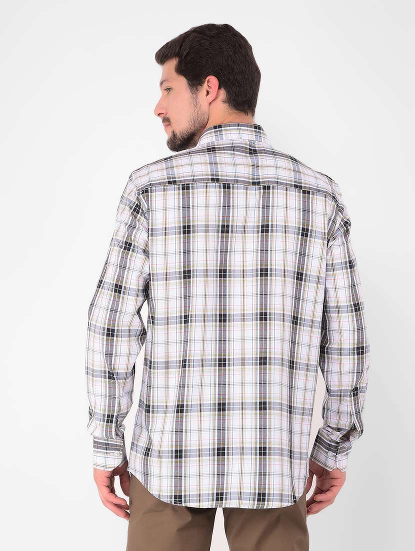 men checkered casual shirt - 21400111 -  Standard Image - 4