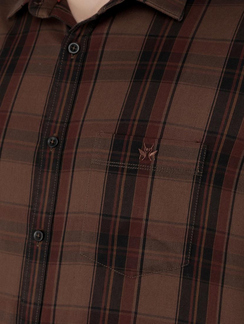 men checkered casual shirt - 21400112 - Standard Image - 6