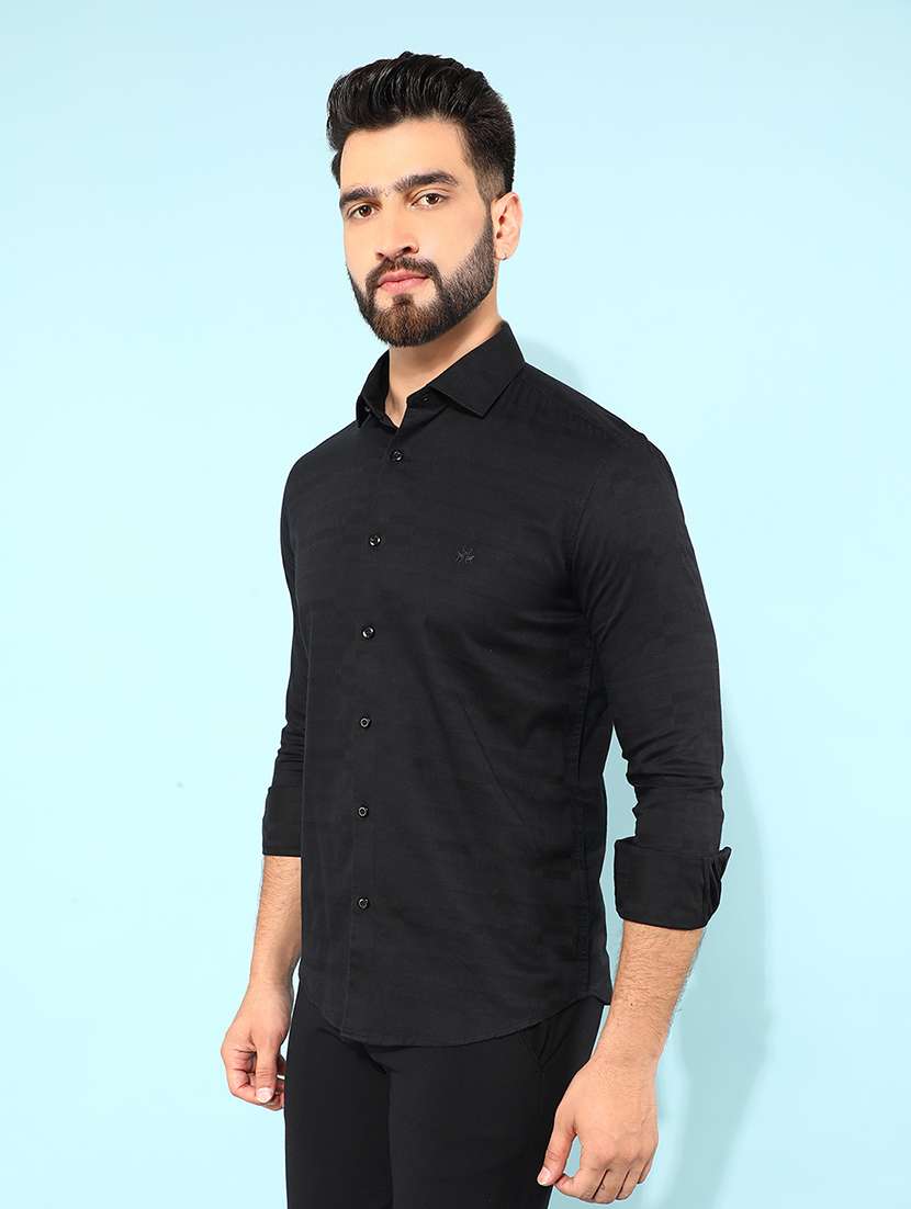 men solid casual shirt - 21400142 -  Standard Image - 1