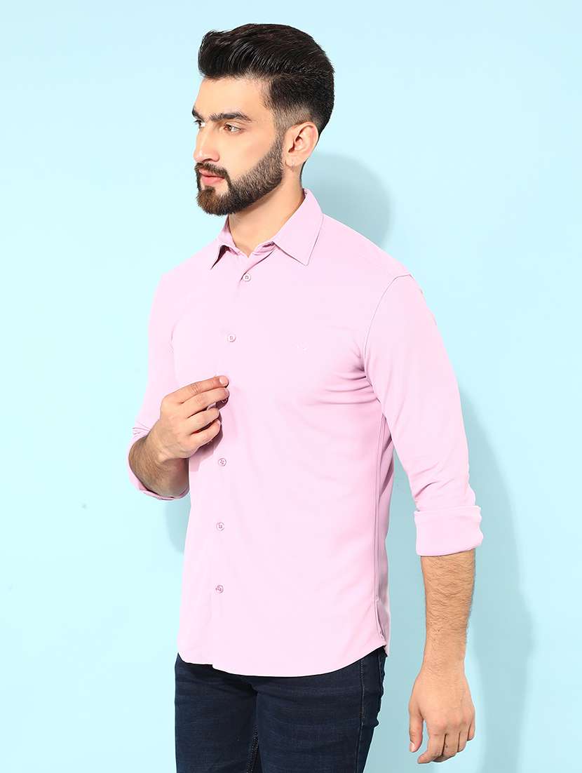 men solid casual shirt - 21400146 -  Standard Image - 1
