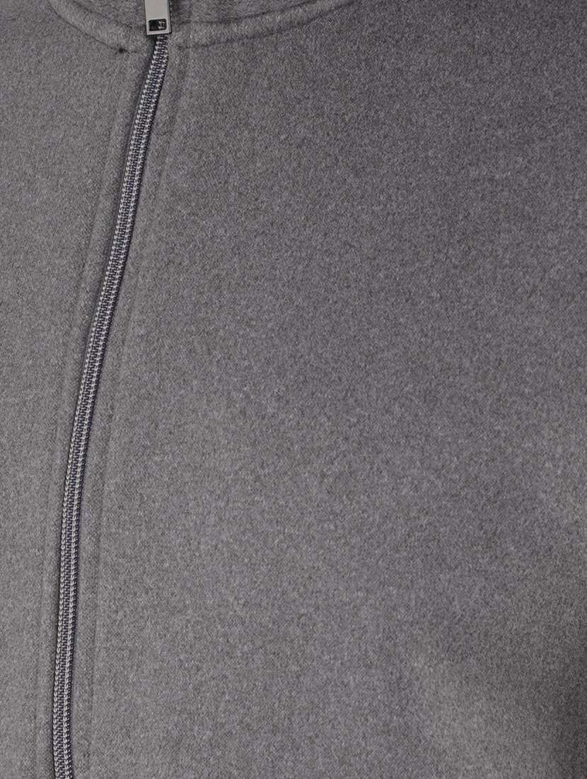men's grey solid sleeveless casual jacket - 21400173 - Standard Image - 6
