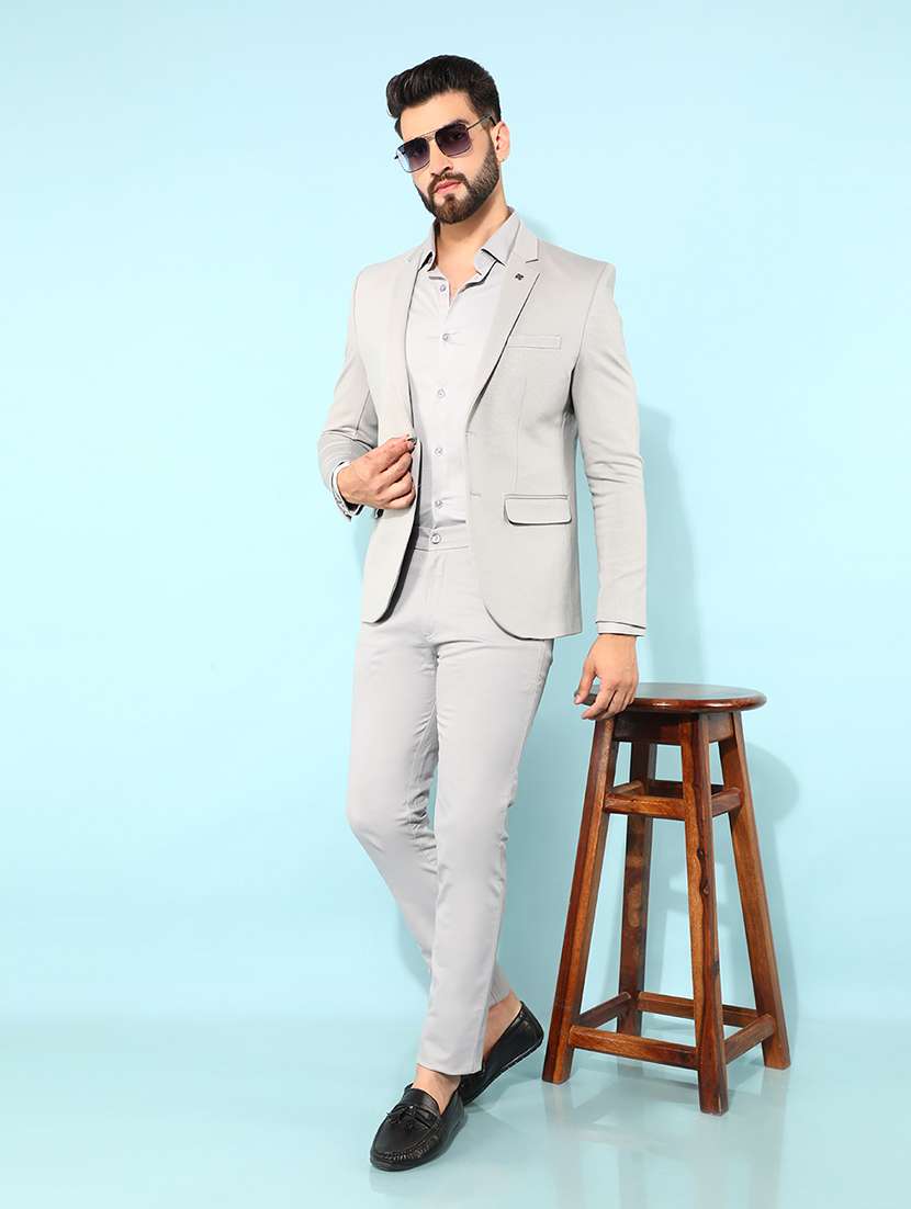 men solid mid rise chino pants - 21400174 -  Standard Image - 4