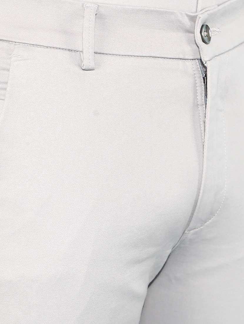 men solid mid rise chino pants - 21400174 -  Standard Image - 6