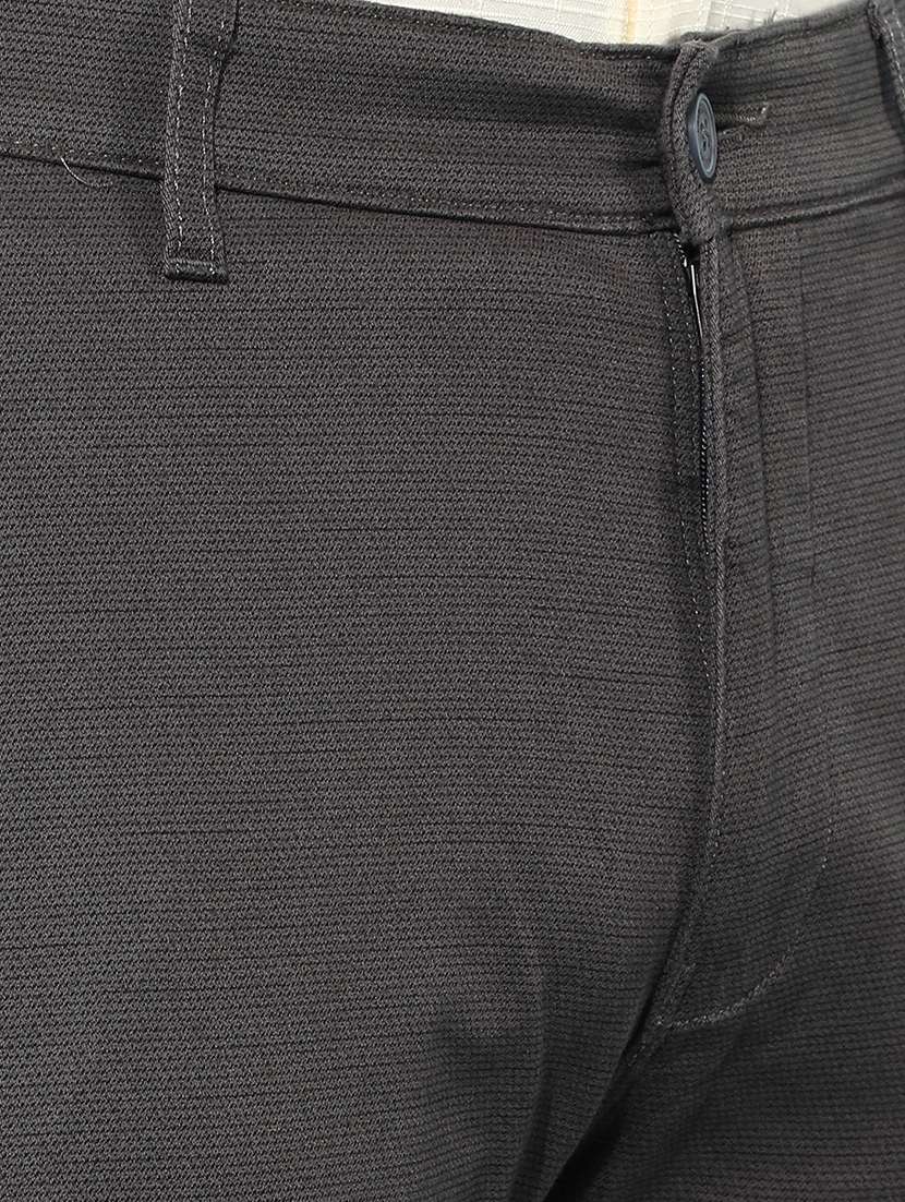 men solid mid rise chino pants - 21400179 - Standard Image - 6