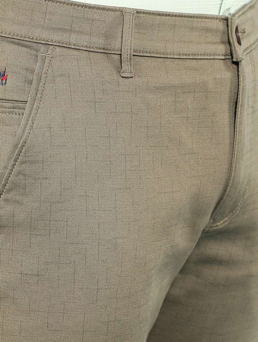men solid mid rise chino pants - 21400182 -  Standard Image - 6