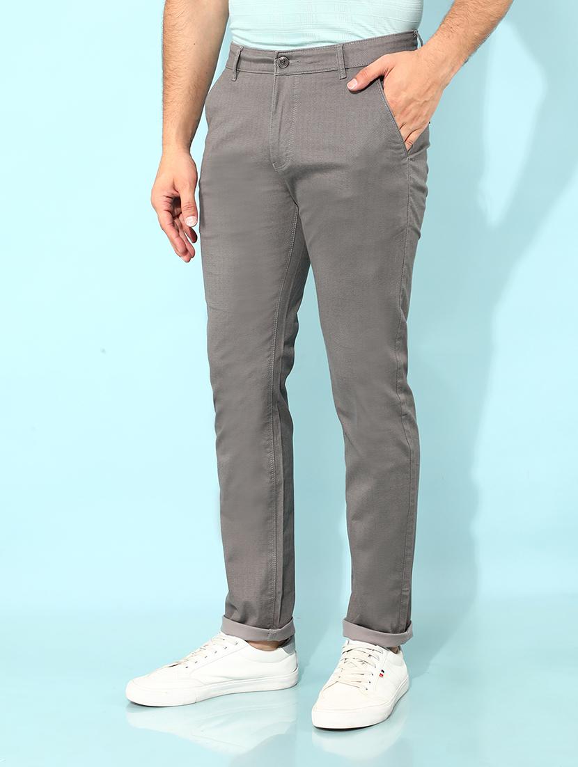 men solid mid rise chino pants - 21400183 - Standard Image - 1