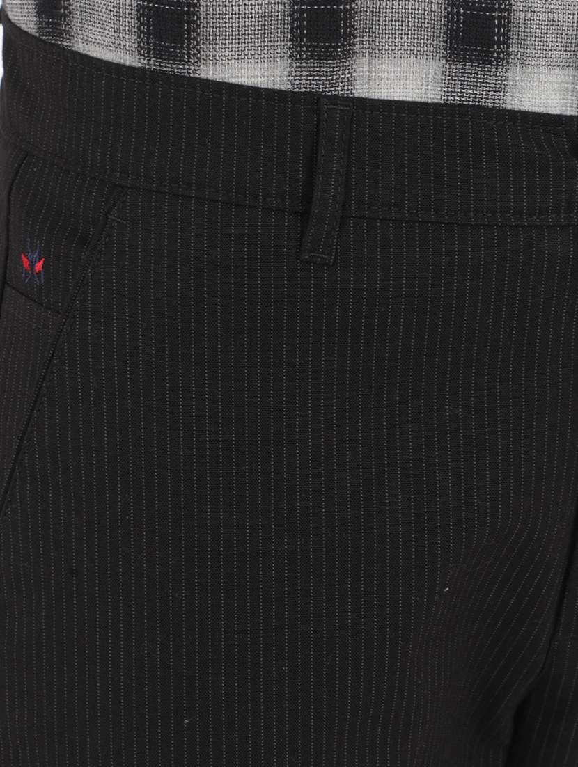 men solid mid rise chino pants - 21400193 -  Standard Image - 6