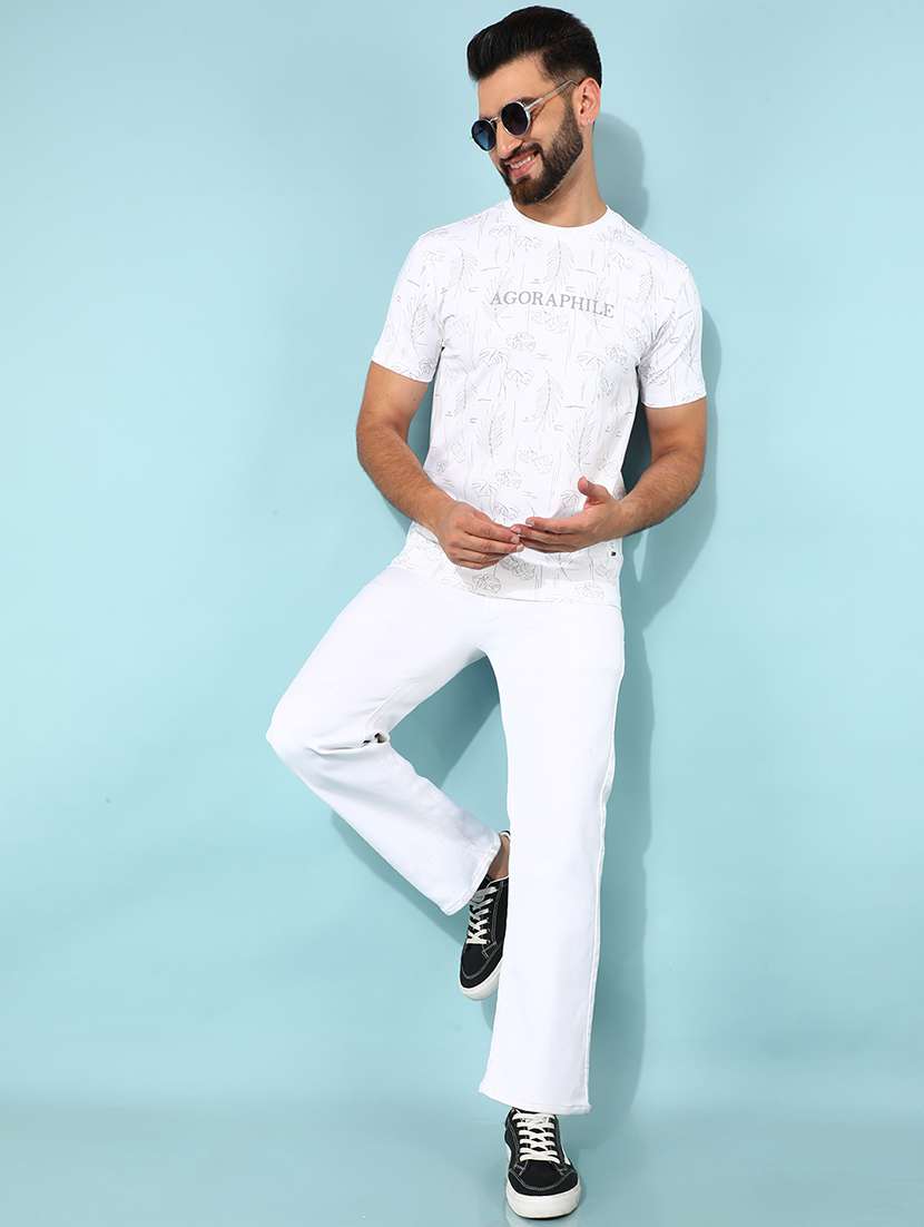 men printed round neck t-shirt - 21400214 - Standard Image - 4
