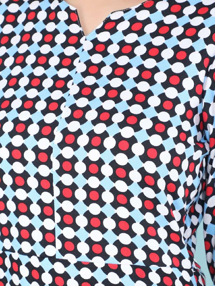 women printed a-line dress - 21400249 -  Standard Image - 6