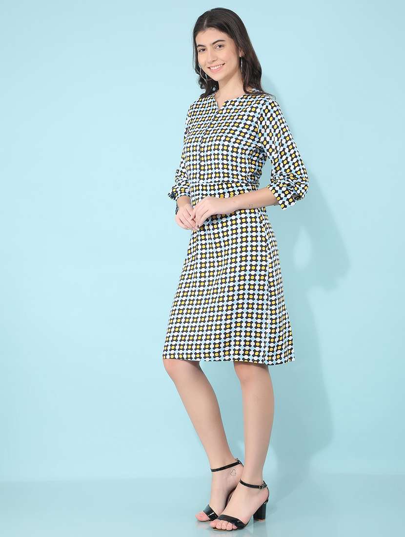 women multi colored lyocell sheath dress