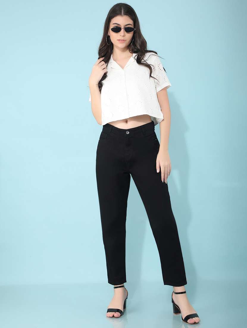 black mom fit jean - 21400264 -  Standard Image - 4