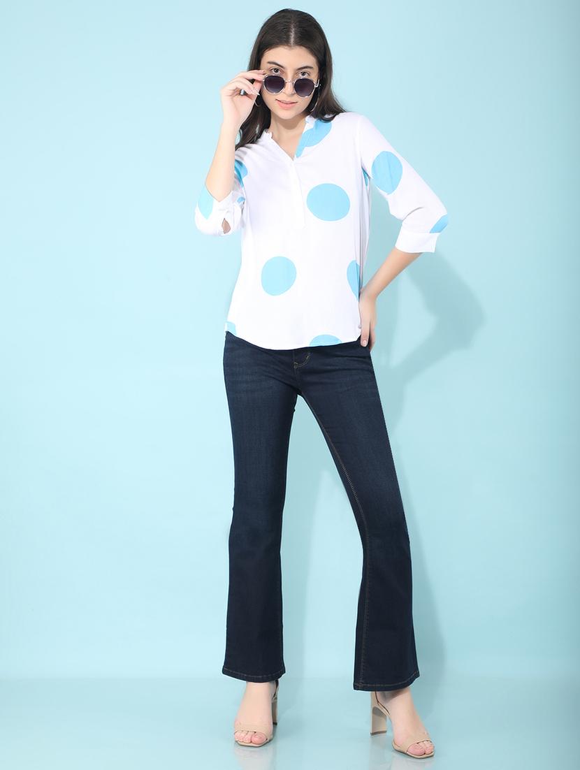 white floral printed regular top - 21400308 - Standard Image - 4