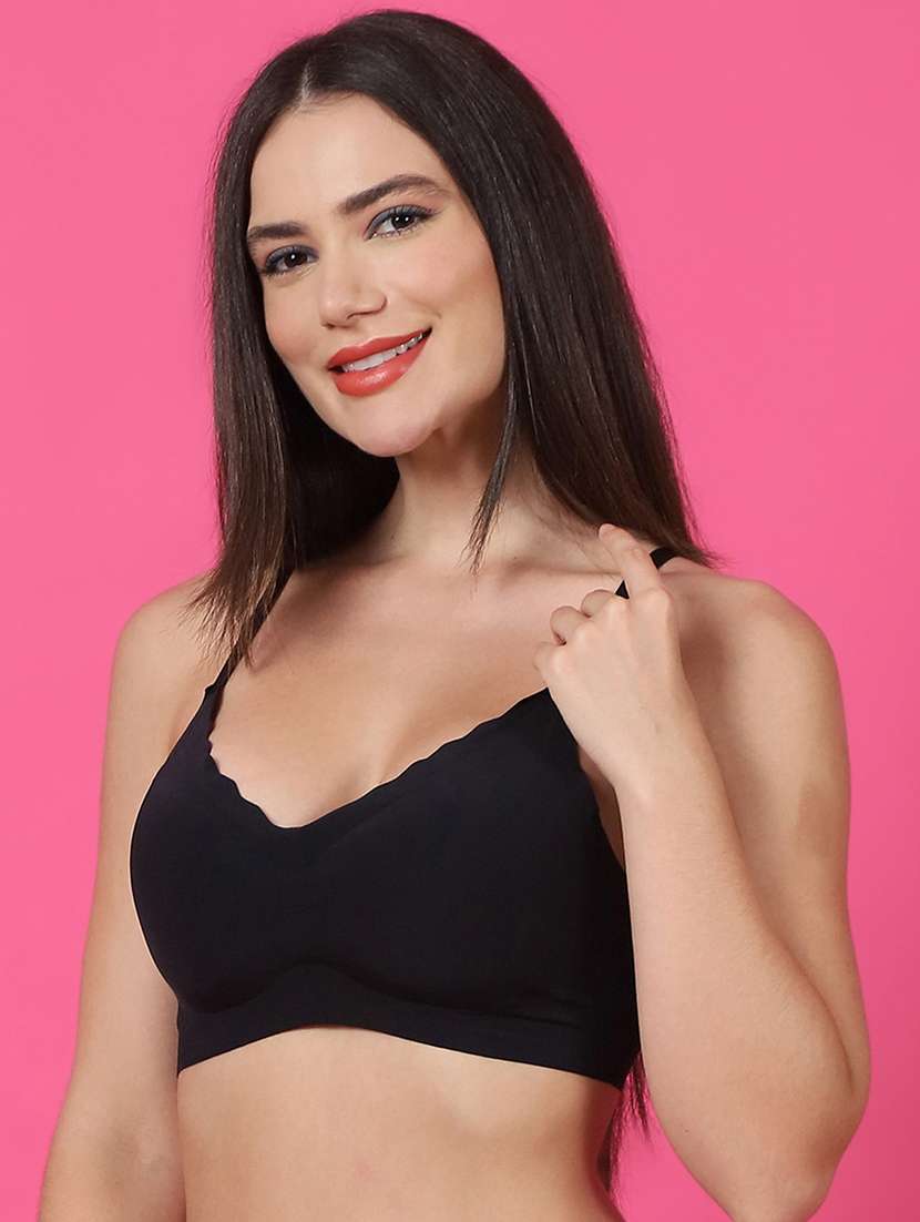 black solid t-shirt bra - 21400443 -  Standard Image - 1