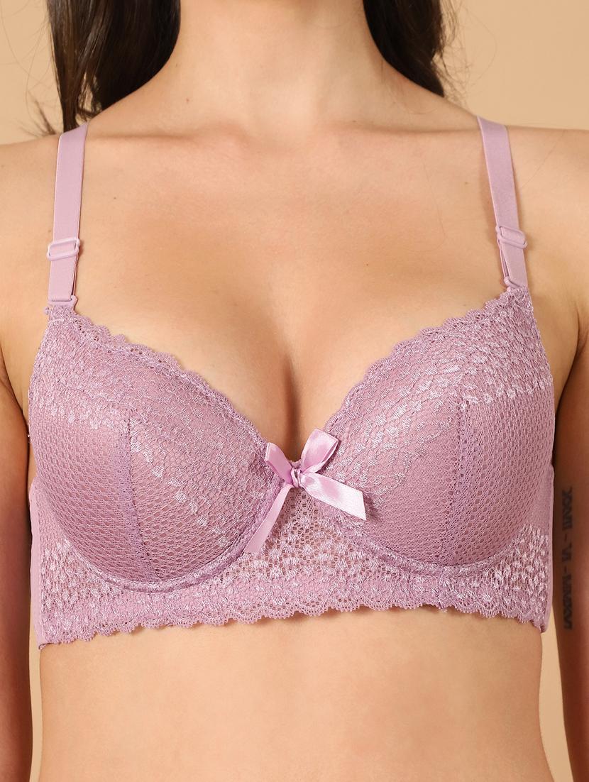 mauve lace tshirt bra - 21400449 - Standard Image - 6