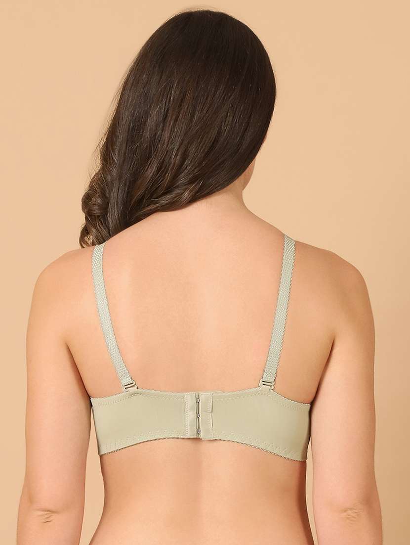 sea green lace work push up bra - 21400475 -  Standard Image - 4