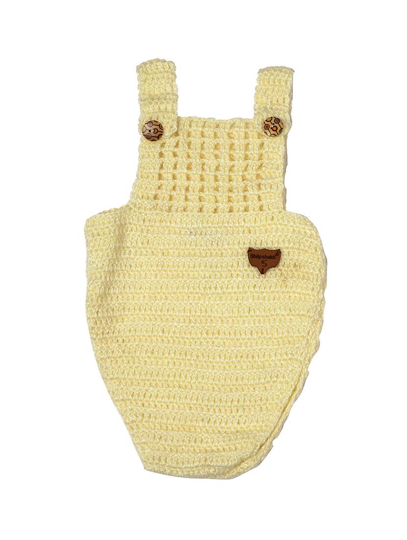kids yellow woollen romper - 21401419 - Standard Image - 1