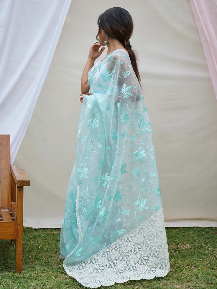 women embroidered saree - 21402062 - Standard Image - 1