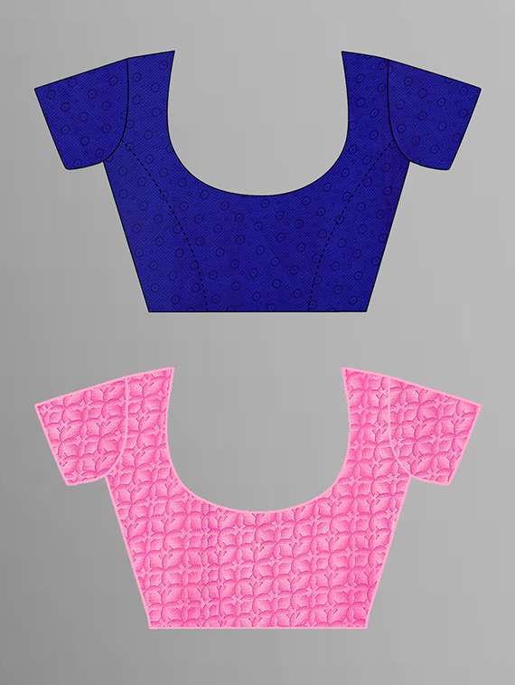 pack of 2 printed casual wear sarees with blouse - 21405641 -  Standard Image - 1