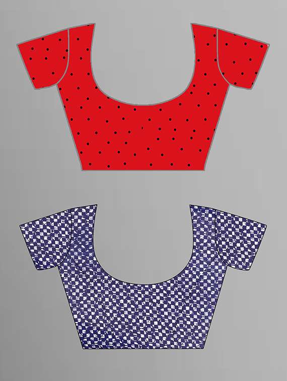 pack of 2 casual wear combo sarees with blouse - 21405779 -  Standard Image - 1