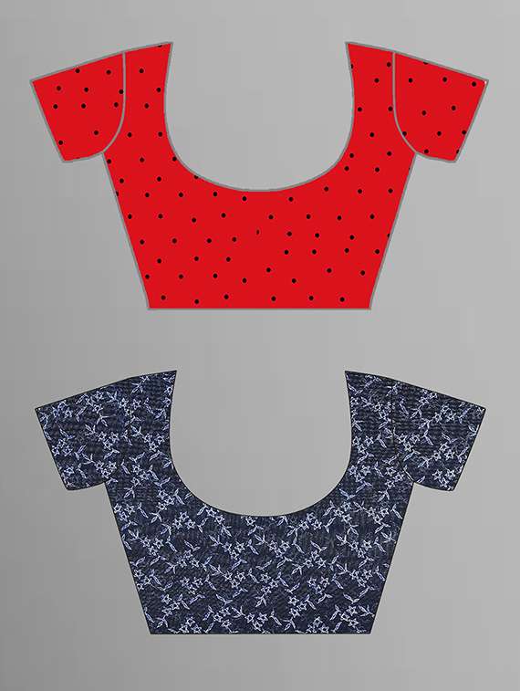 pack of 2 printed casual wear sarees with blouse - 21405881 -  Standard Image - 1