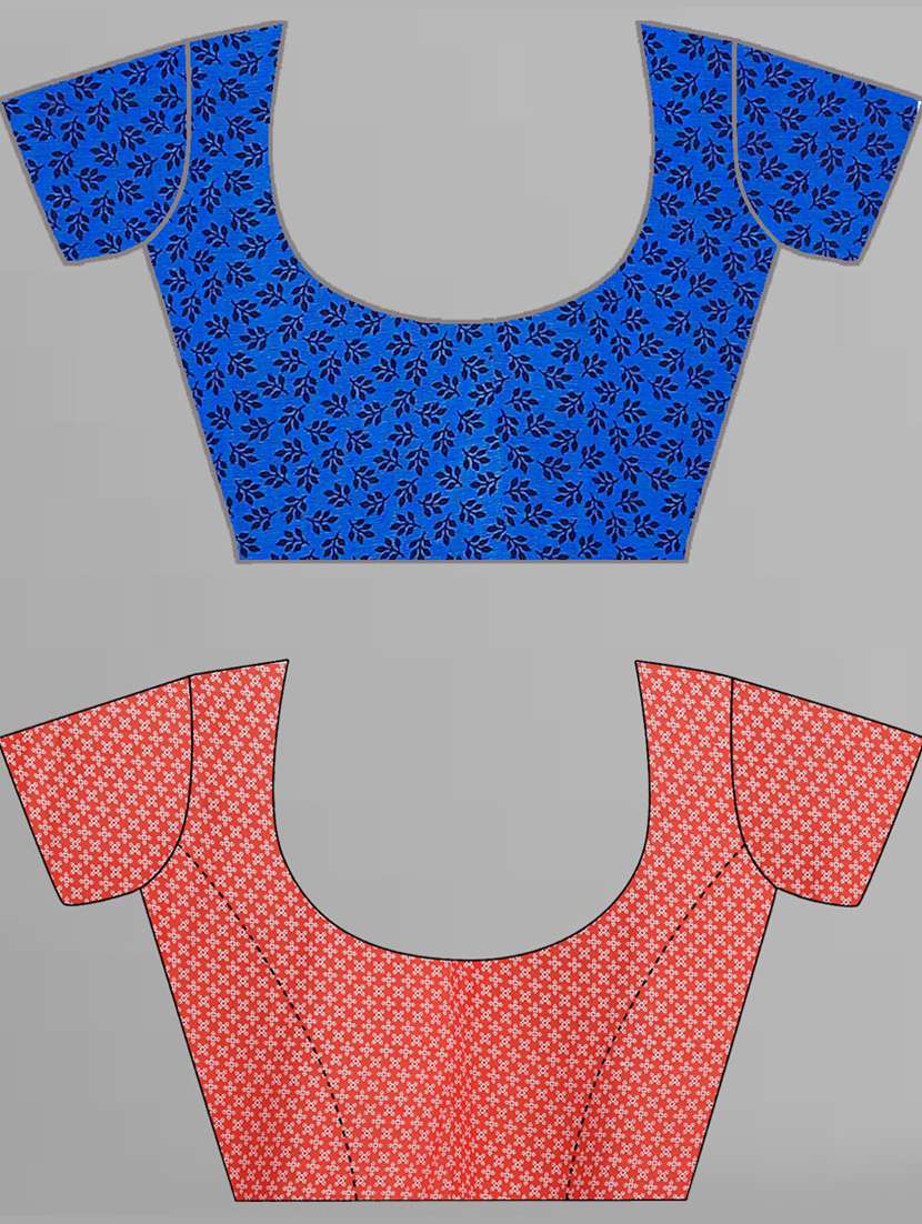 pack of 2 multi colored combo saree with blouse - 21406266 -  Standard Image - 1