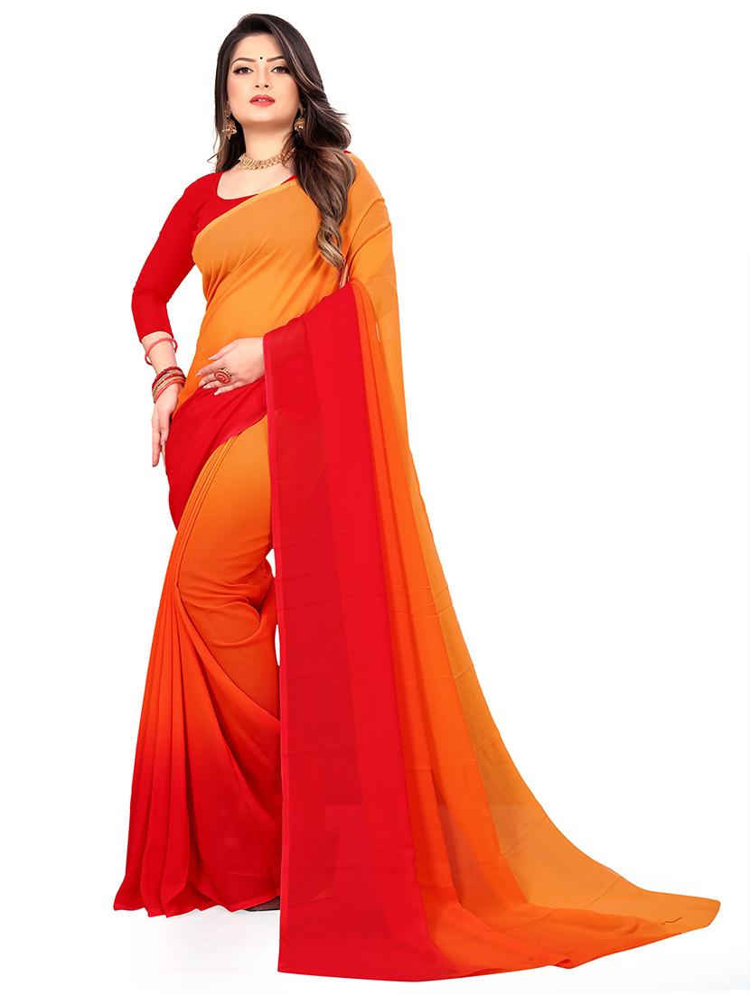 women casual wear georgette saree with blouse - 21406919 - Zoom Image - 0