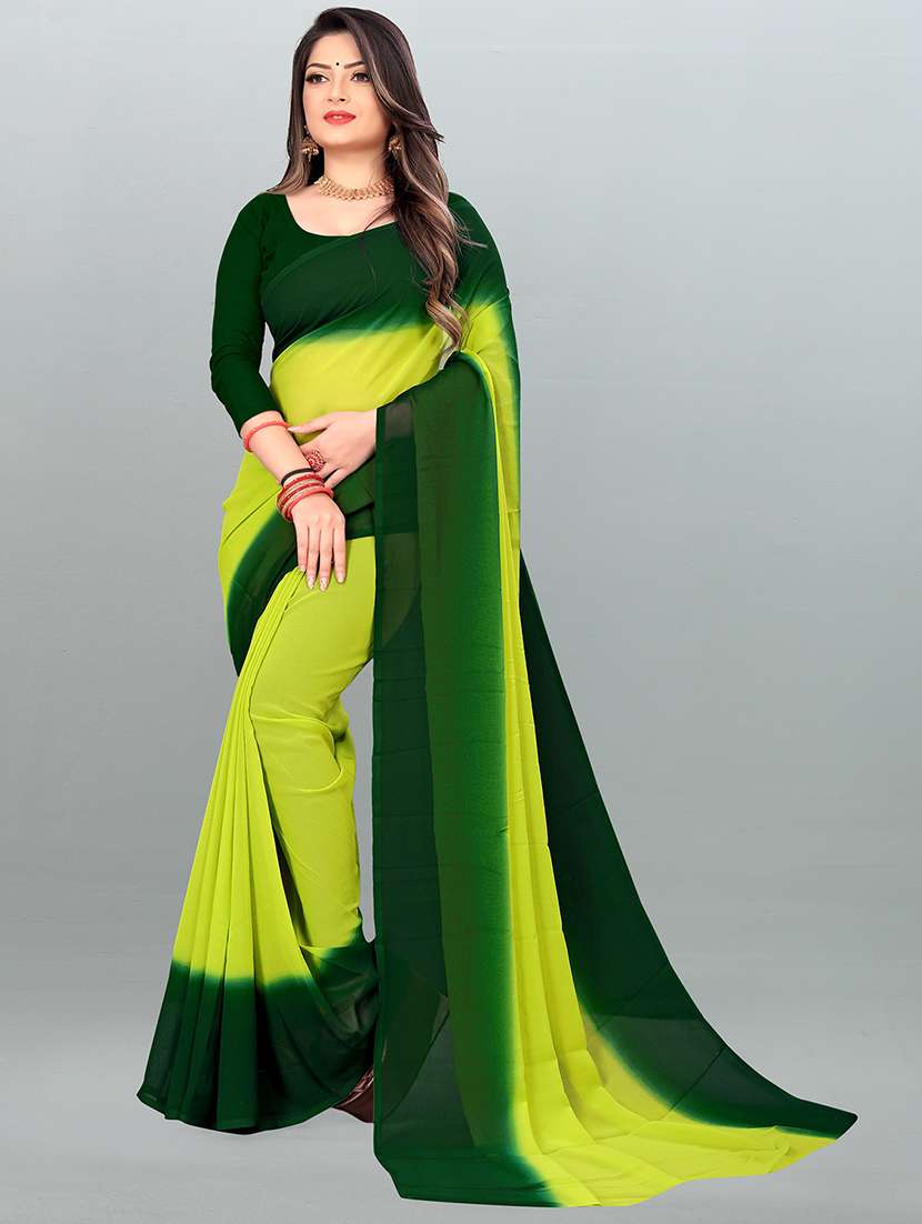 Women Ombre Georgette Saree With Blouse