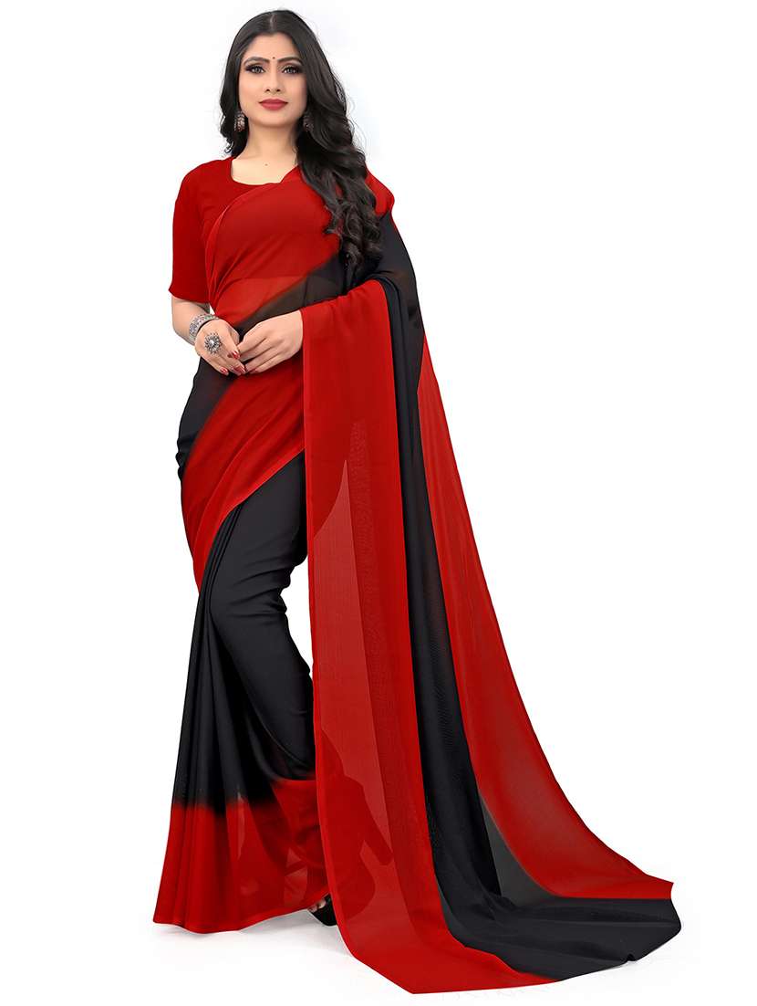 women casual wear georgette saree with blouse