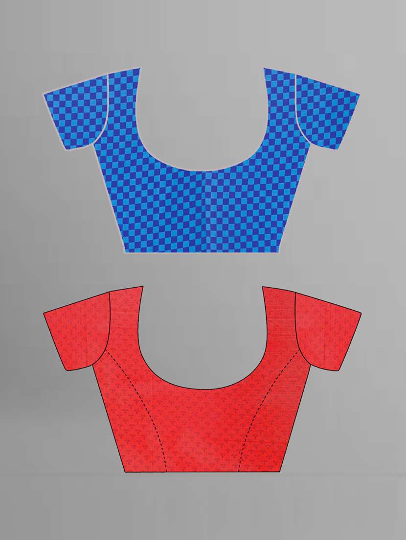 pack of 2 women printed sarees with blouse - 21407385 -  Standard Image - 1