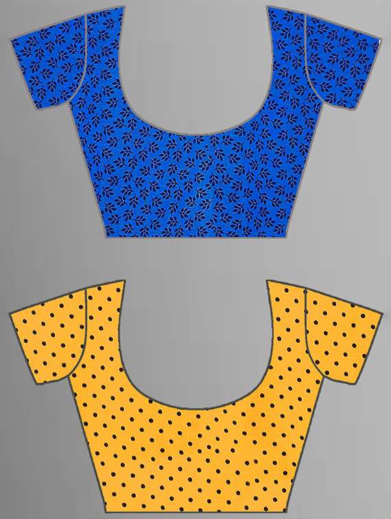 women pack of 2 printed saree with blouse - 21407503 -  Standard Image - 1