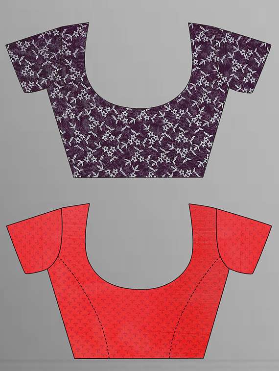 women pack of 2 printed saree with blouse - 21407504 -  Standard Image - 1