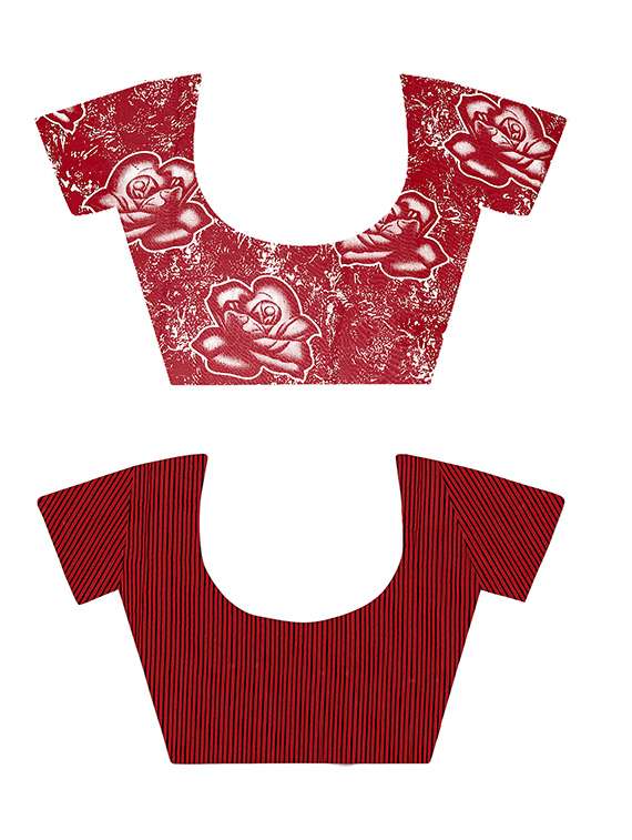 pack of 2 printed casual wear sarees with blouse - 21409769 -  Standard Image - 1