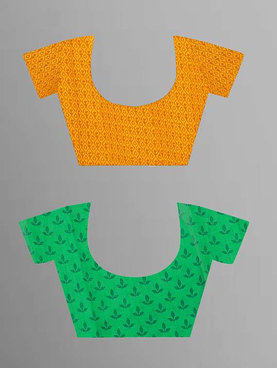 pack of 2 printed casual wear sarees with blouse - 21409771 -  Standard Image - 1