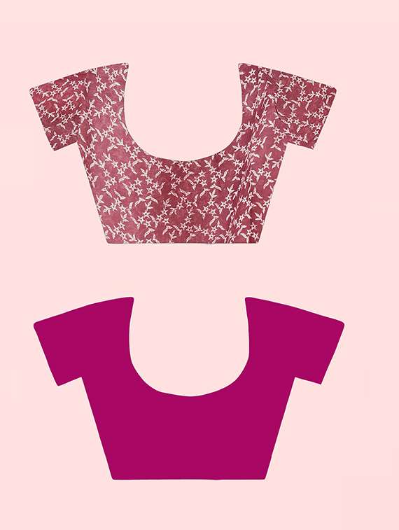 pack of 2 printed casual wear sarees with blouse - 21409781 -  Standard Image - 1