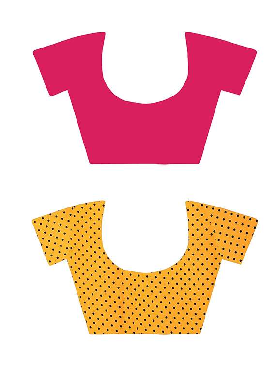 pack of 2 printed casual wear sarees with blouse - 21409806 -  Standard Image - 1