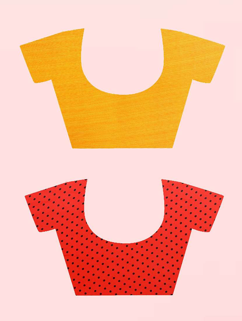 pack of 2 printed casual wear sarees with blouse - 21409912 - Standard Image - 1